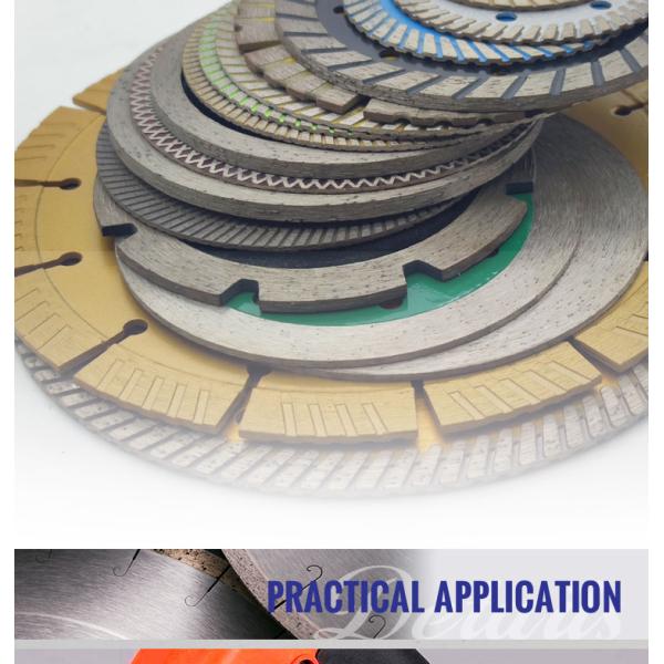 Треугольный защитный зуб Турбо D125 230 мм горяче-прессовый бриллиантовый режущий диск для класса A