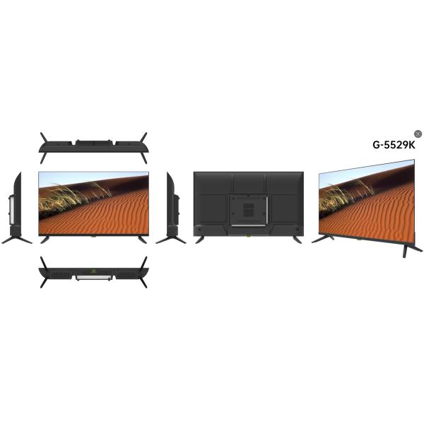 Televisión inteligente de 55 pulgadas Televisión sin marco espesor ultrafino Google TV