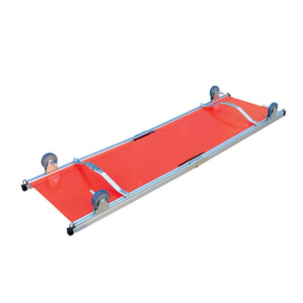 Ambulance Emergency Rescue PVC stretcher surface  Aluminum Alloy four Wheels to operate easily  Folding Stretcher  being light-weighted, small-sized  and easy-carried