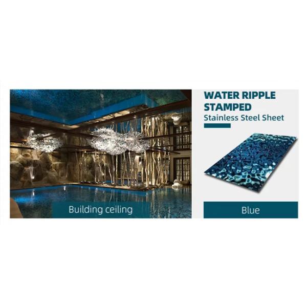 ширина панели стены 1500mm листа нержавеющей стали воды Pvc 3d проштемпелеванная пульсацией
