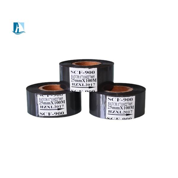 20mm Black Hot Stamping Foil Thermal Transfer Barcode Printing Foil Ribbon