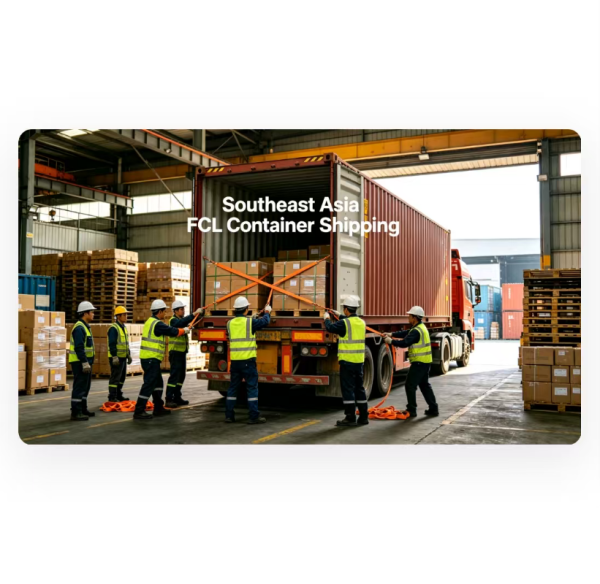 Southeast Asia FCL Container Shipping Service For Full Container Load Freight Transport