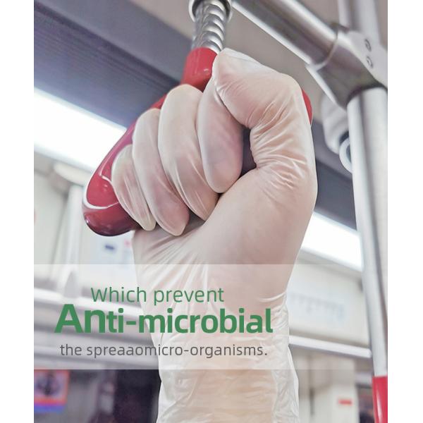 Латекса ранга экзамена нитрила руки цены по прейскуранту завода-изготовителя половина покрытого устранимого напудрила перчатку винила ясной коробки белую голубую