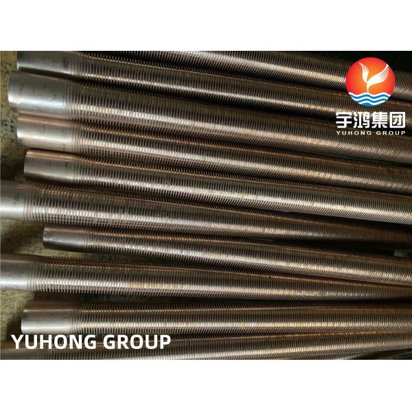 ASME SB111 C70600 CuNi 90/10 Copper Nickel Seamless Tube Low Fin Tube For Heat Exchanger NDT ECT