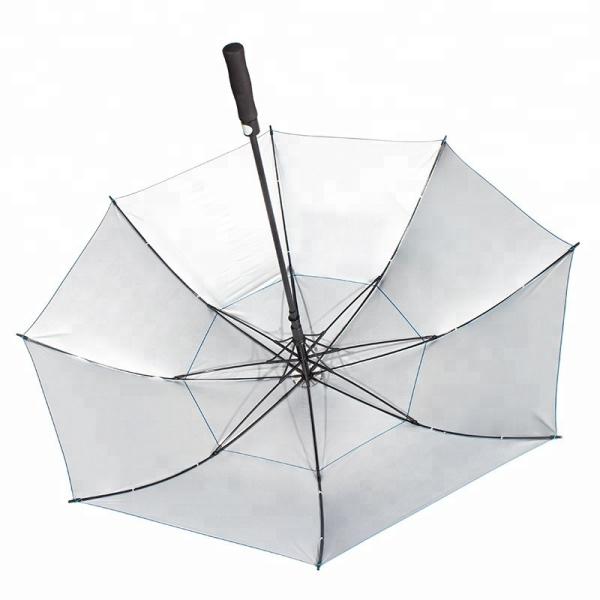 Custom Full Body Printing Straight Mens Golf Umbrella With Shoulder Strap