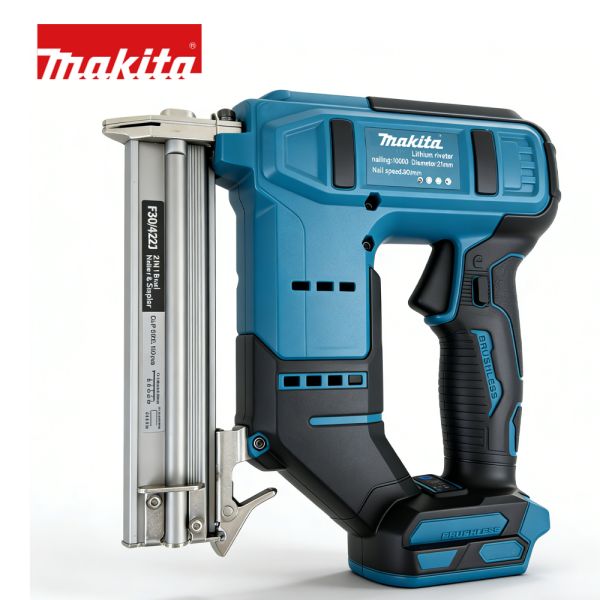 Professional 15-35mm Makita Electric Furniture Carpentry Tacker Stapler Woodworking Electric Brushless Nail Gun