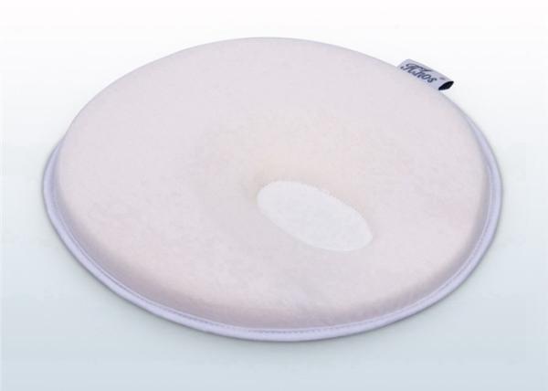 Blue Anti Rollove Baby Memory Foam Pillow Extra Soft Baby Plush Fabric