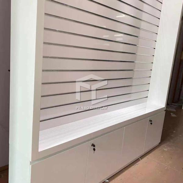 ODM настенного дисплея предкрылка мебели магазина дыма MDF 12mm толстый