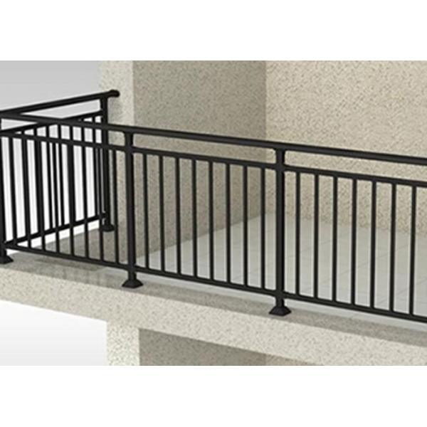 Balcony Guardrail Zinc Steel Fence 159DPN Hardness High Strength