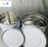 Cubo cónico de 18 litros con tapa de botella de flores 20 litros de lata vacía de metal