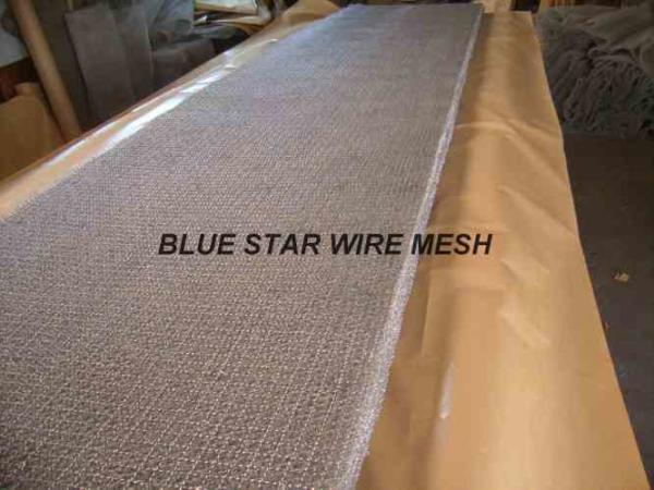 Square Wire Mesh Mist Eliminator Stainless Steel / MONEL Demister Pad In Air Conditioner