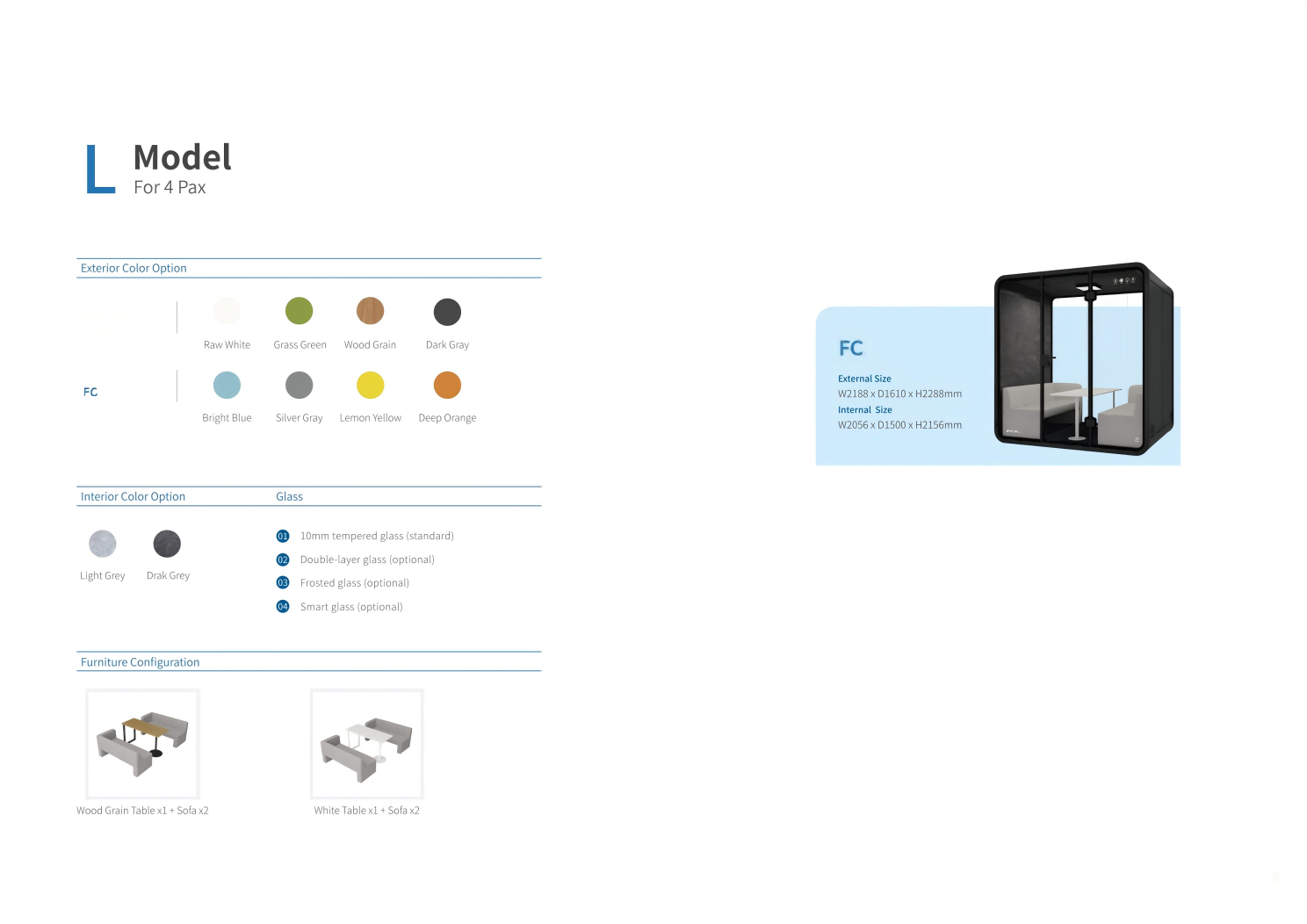 2-4 Person Video Conference, Creative Discussion Or Group Collaboration Meeting Pods