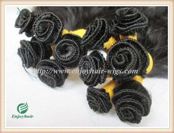 Hand tied weaviing Malaysian virgin remy hair,straight hair extension no shed no tangle