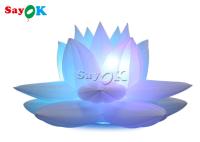 Decoração 3m Lotus Flower Model With Led inflável do partido