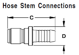 Быстрые 0,5 дюймов латунные соединяют штуцеры шланга воды