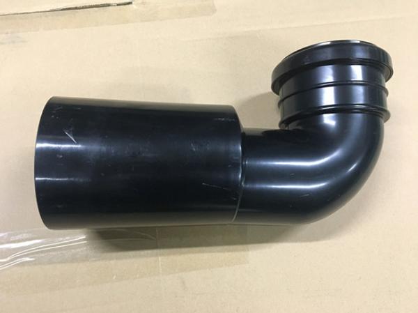 Toilet Black Plastic Drain Pipe For Hang Wall Type Toilet Seat To Hide Water Tank Fittings
