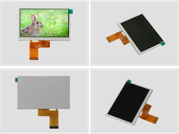 High Brightness 5 Inch LCD Monitor 500cd/m2 TFT LCD Capacitive Touchscreen