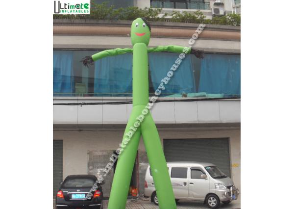 Outdoor Advertising Inflatable Dancing Man in Red , Purple , Green