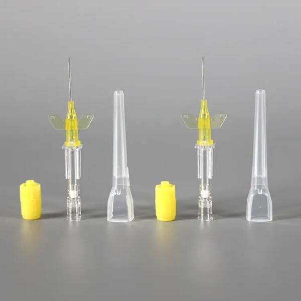 Veterinary IV Catheter 18G-26G Pet Indwelling Needle, Medical Grade PP Butterfly Type IV Cannula with Injection Port, CE Certified for Animal Hospital