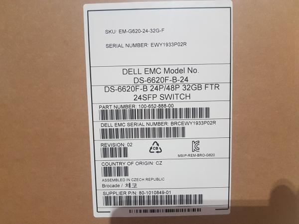 24 interruptores activos BR-G620-24-32 G-R With 24pcs 32GB SFP del SAN del brocado de los puertos