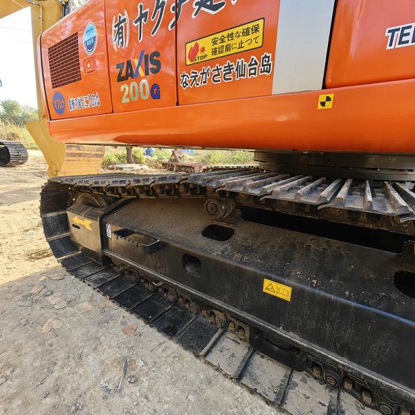 ZX200-3G Used Hitachi Excavators Original ISUZU Engine 0.9m3 Bucket Capacity 110KW