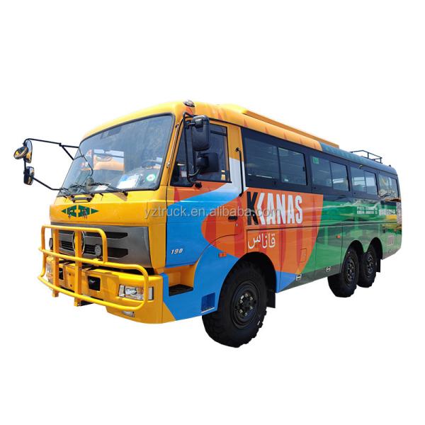 6x6 ônibus turístico com tração integral 24-31 lugares Ideal para viagens de aventura e todo o terreno