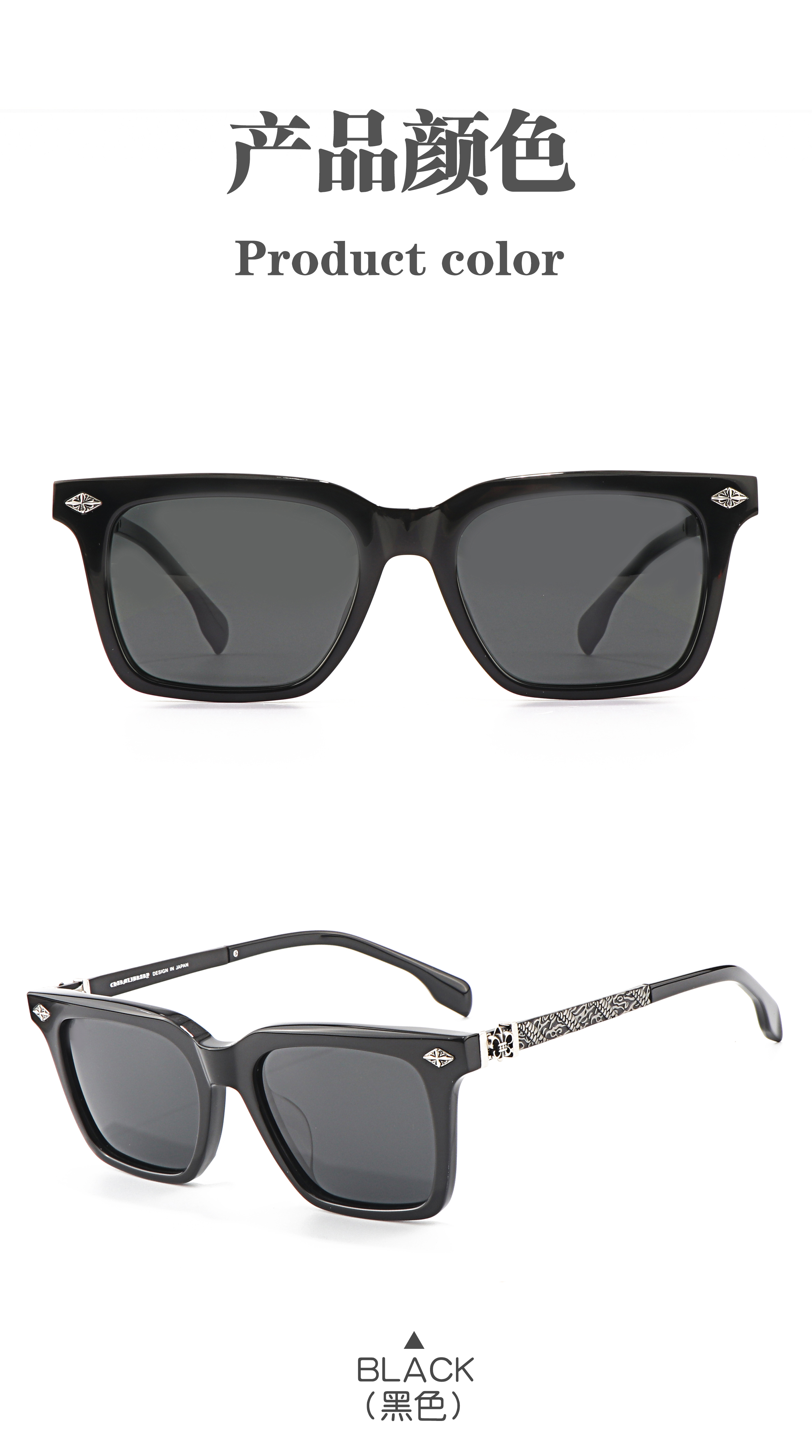 Light Fashion New Summer 2025 Small Black square Classic Vintage Men Uv400 Designer Acetate Luxury Brand Sunglasses for Ladies