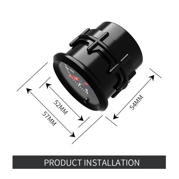 52mm датчик вольтметра автомобиля цифрового дисплея 7 цветов с Stepper мотором
