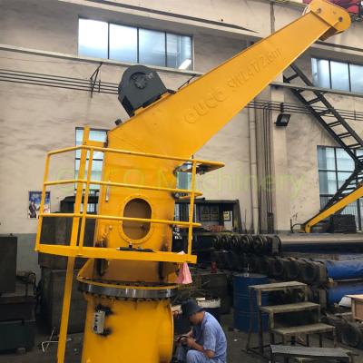 4 Ton Marine Stiff Boom Crane , Electric Hydraulic Deck Crane 12 Months Warranty