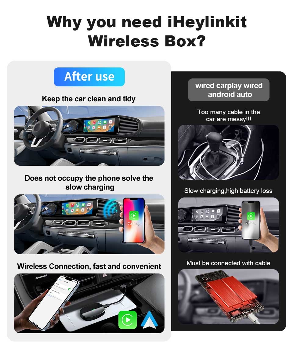 64MB Android Carplay Dongle Car Wireless Carplay Adapter ROHS Certificated