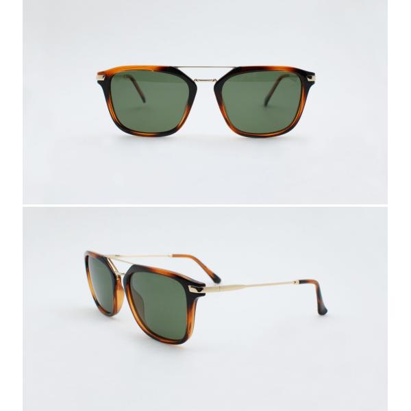 Plastic Sunglasses metal temple for Men Driving Daily wear UV 100% protection