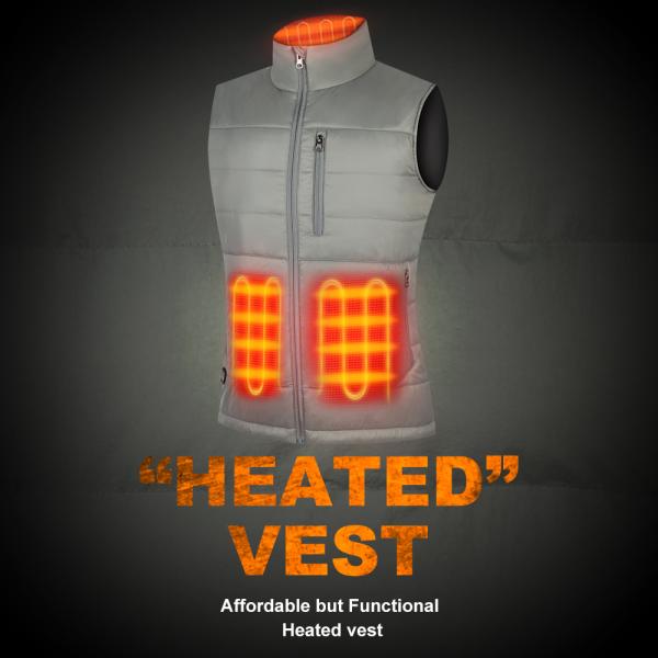 Les hommes de la meilleure qualité de femmes que le gilet passionné USB d'hiver a piqué la veste de douille ont capitonné Gilet