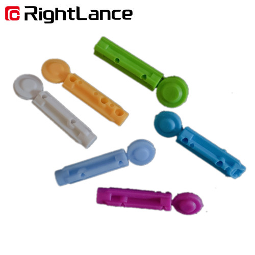 33G 0.2mm Pale Sterile Disposable Sterile Blood Lancet With Cap Needle