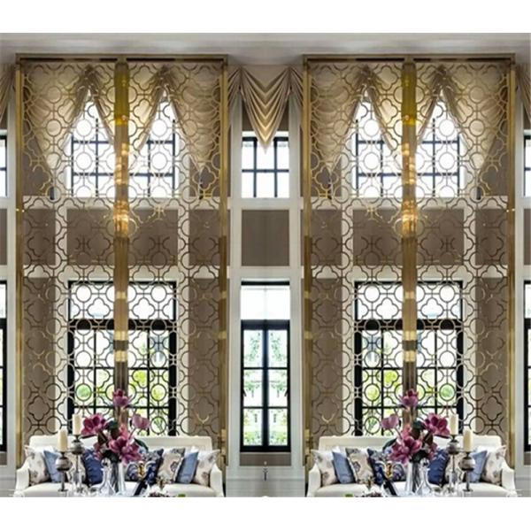 Stainless steel interior decoration project for 5 stars hotel decor metal fabrication