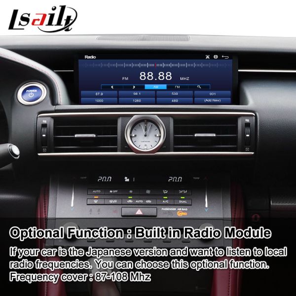 Lsailt Android Carplay Multimedia Interface Screen for 2014-2018 Lexus RC Knob RC300h RC350 RCF RC300 RC200t