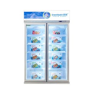 Энергосберегающий коммерческий дисплейный морозильник для консервирования пищевых продуктов