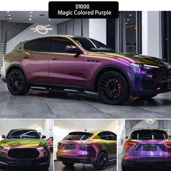 Matte Diamond Gold Orange Reflective Car Stickers Car Interior Vinyl Wrap Vehicle Wraps Vinyl Flim Roll Pvc Car Stickers
