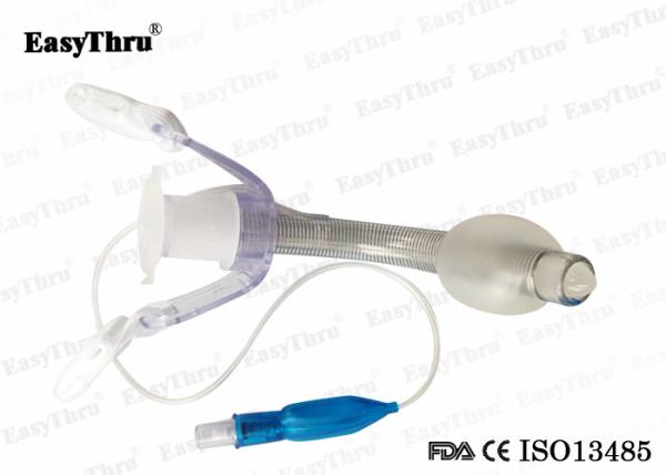 Tubes de trachéostomie renforcées avec menottes ballon gonflable anesthésie voie respiratoire d'urgence