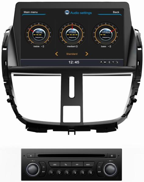 Ouchuangbo S100 Platform Car DVD radio For Peugeot 207 With Audio Sat Nav Headunit Multimedia System