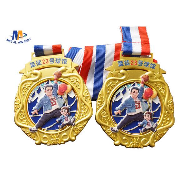 Zinc Alloy 76.2*3mm Youth Basketball Medals