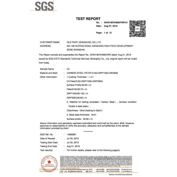 A cola Epoxy zinca a pintura de Rich Primer Pump Waterborne Polyurethane