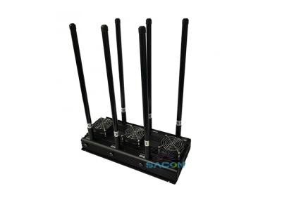 100 Watt 6 canais 3G 4G Jammer de sinal para prisões / salas de conferência
