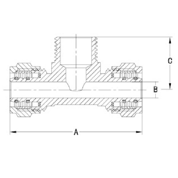 PF5007 латунное Pex - тройник 16X1/2 