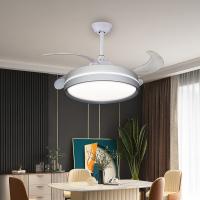 96W 500mm Ceiling Fan Super Silent Bedroom 42 Inch White Ceiling Fan With Light