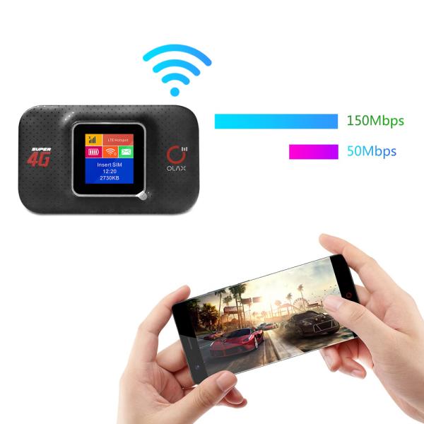 SIM-карта поддержки маршрутизатора 4G LTE Точки доступа радиотелеграфа Olax MF982 мобильная