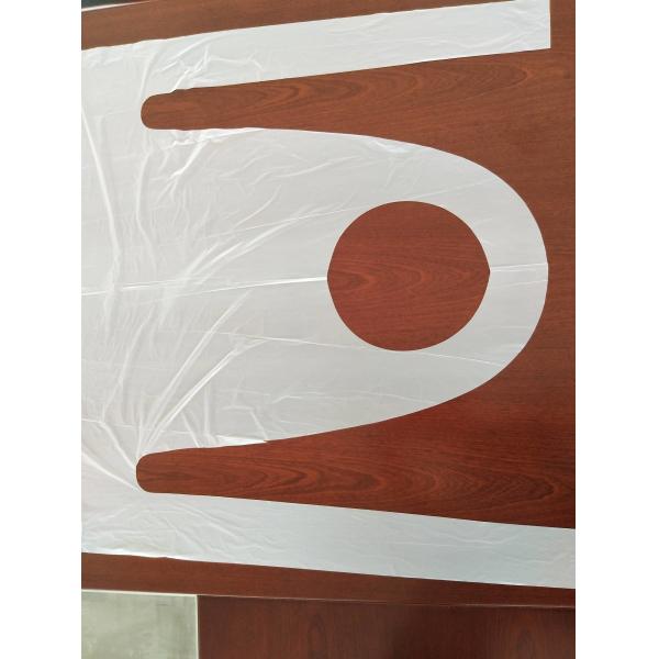 Eco Friendly Food Contact Plastic Cooking Aprons 69 X 107 Cm Oil Resistance