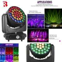 Efeitos visuais vibrantes RGBW 4in1 LED Moving Head Light para apresentações musicais