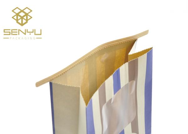 Selagem de papel impressa costume do zíper dos sacos de mantimento de Kraft do produto comestível dos doces