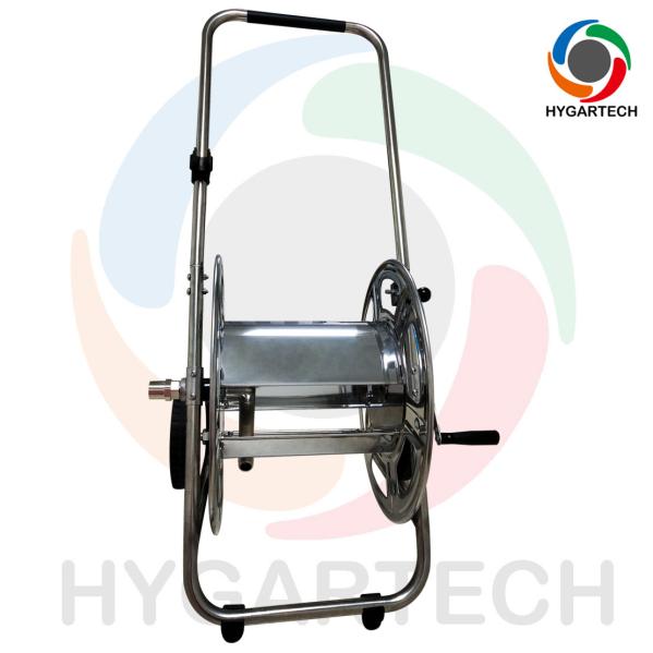 Multifunctional Metal Trolley Hose Cart With Stainless Steel Construction Brass Flow Way and 3/4NH North American Hose Threaded Adaptor
