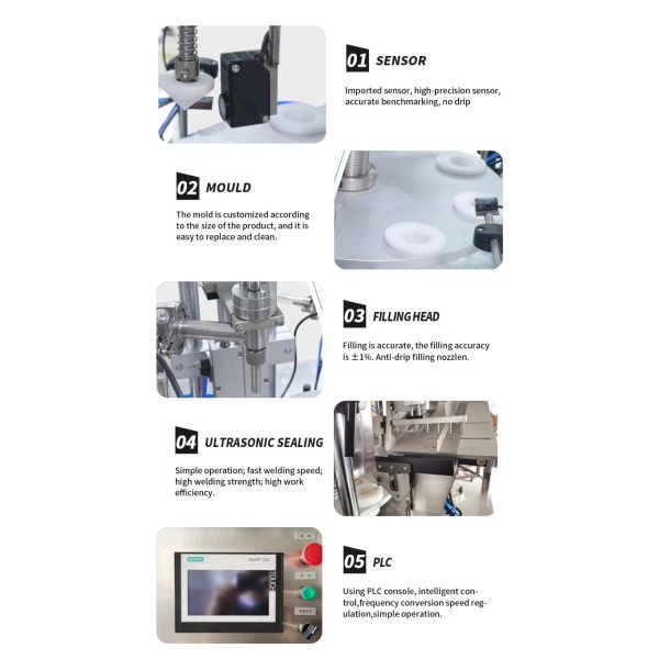 Competitive Price Plastic Tube Filling Closing Hot Air Sealing Packaging Equipment Tube Filling Machine